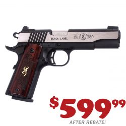 BROWNING 1911 380ACP BLACK LABEL MEDALLION PRO NS