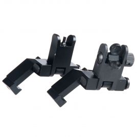 AR15 LOW PROFILE SIGHT SET FLIP UP 45 DEGREE