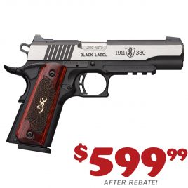 BROWNING 1911 380ACP BK LABEL MEDAL PRO NS RAIL