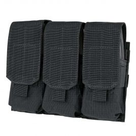 AR15 AK THREE MAG POUCH BLACK VELCRO CLOSE